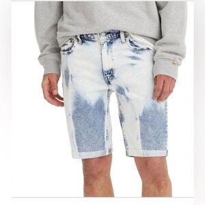 Levi's Men's 511 Slim Cutoff Stretch faded denim light wash jeans Shorts size 33